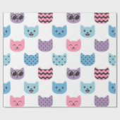 Katzenmuster Geschenkpapier (Flach)