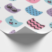 Katzenmuster Geschenkpapier (Ecke)