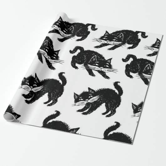 Katzenmuster Geschenkpapier (Ungerollt)