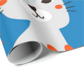 Katzenmuster Geschenkpapier (Rolleneckpunkt)
