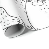 Katzenmuster Geschenkpapier (Rolleneckpunkt)