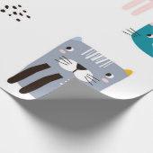Katzenmuster Geschenkpapier (Ecke)