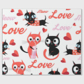 Katzenmuster Geschenkpapier (Flach)