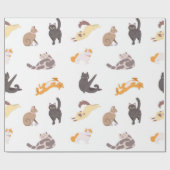 Katzenmuster Geschenkpapier (Flach)