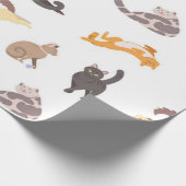 Katzenmuster Geschenkpapier (Ecke)
