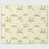 Katzenmuster Geschenkpapier (Flach)