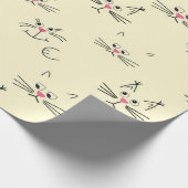 Katzenmuster Geschenkpapier (Ecke)