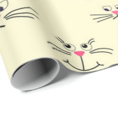 Katzenmuster Geschenkpapier (Rolleneckpunkt)