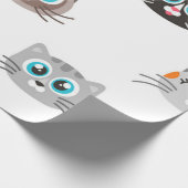 Katzenmuster Geschenkpapier (Ecke)