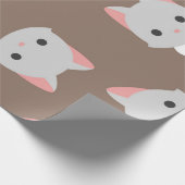 Katzenmuster Geschenkpapier (Ecke)