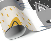 Katzenmuster Geschenkpapier (Rolleneckpunkt)