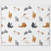 Katzenmuster Geschenkpapier (Flach)