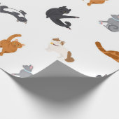 Katzenmuster Geschenkpapier (Ecke)