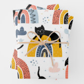 Katzenmuster Geschenkpapier Set (Beispiel)