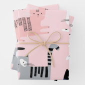 Katzenmuster Geschenkpapier Set (Beispiel)