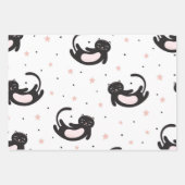 Katzenmuster Geschenkpapier Set (Vorderseite 2)