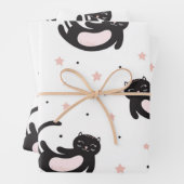 Katzenmuster Geschenkpapier Set (Beispiel)