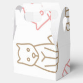 Katzenmuster Geschenkschachtel (Geöffnet)