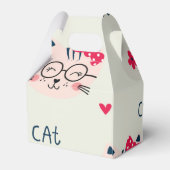 Katzenmuster Geschenkschachtel (Rückseite)