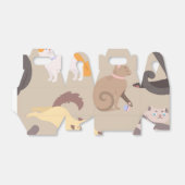 Katzenmuster Geschenkschachtel (Ungefaltet)