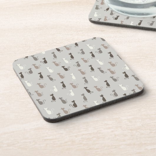 Katzenmuster Getränkeuntersetzer (Linke Seite)