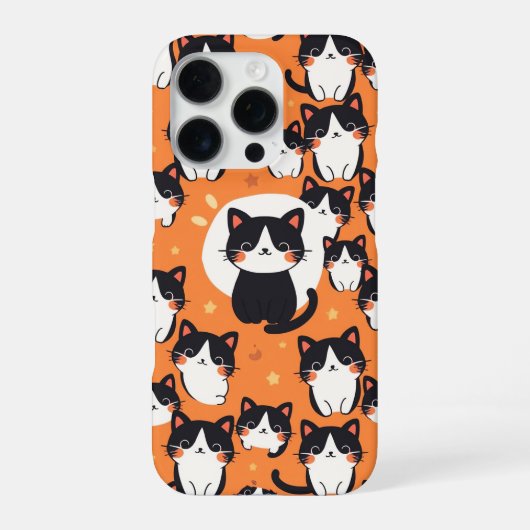 Katzenmuster iPhone Hülle (Rückseite)