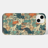 Katzenmuster iPhone Hülle (Rückseite (Horizontal))