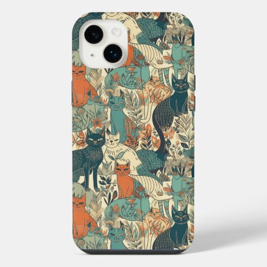 Katzenmuster iPhone Hülle (Rückseite)