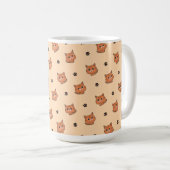 Katzenmuster Kaffeetasse (VorderseiteRechts)