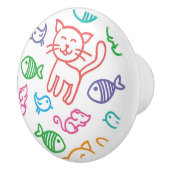 Katzenmuster Keramikknauf (Rechts)