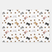 Katzenmuster, Kitty Faces & Paw Prints Geschenkpapier Set (Vorderseite 2)