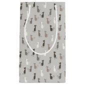 Katzenmuster Kleine Geschenktüte (Vorderseite)