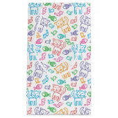 Katzenmuster Kleine Geschenktüte (Vorderseite)