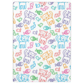 Katzenmuster Klemmbrett (Rückseite)