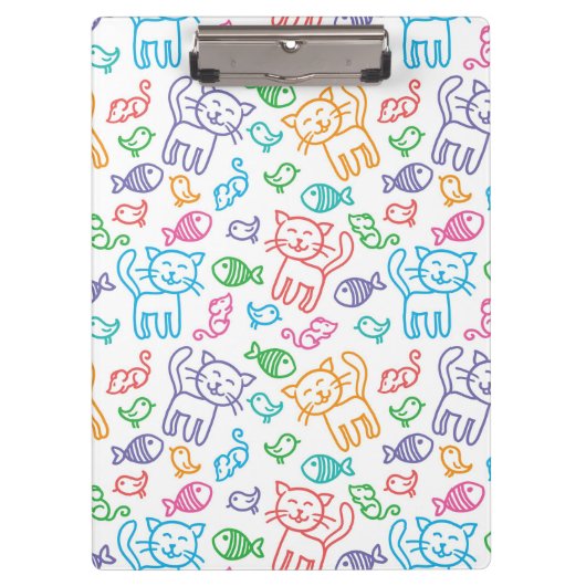 Katzenmuster Klemmbrett (Vorderseite)