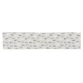 Katzenmuster Kurzer Tischläufer (Horizontal)