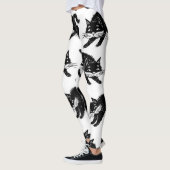Katzenmuster Leggings (Links)