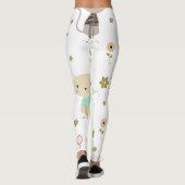 Katzenmuster Leggings (Rückseite)