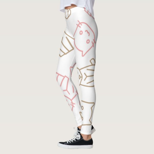 Katzenmuster Leggings (Links)