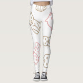 Katzenmuster Leggings (Vorderseite)