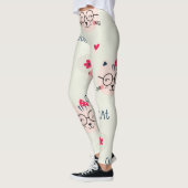 Katzenmuster Leggings (Links)