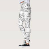 Katzenmuster Leggings (Links)