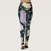 Katzenmuster Leggings (Rückseite)