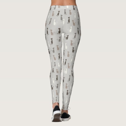 Katzenmuster Leggings (Rückseite)