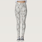 Katzenmuster Leggings (Vorderseite)