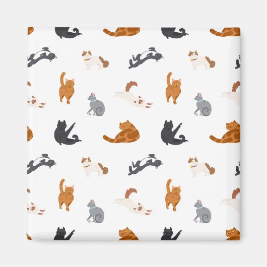 Katzenmuster Magnet (Vorne)