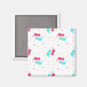 Katzenmuster Magnet (Vorderseite/Rückseite)