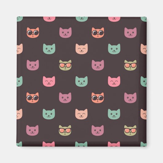 Katzenmuster Magnet (Vorne)