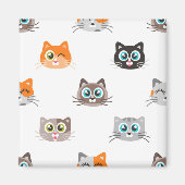 Katzenmuster Magnet (Vorne)
