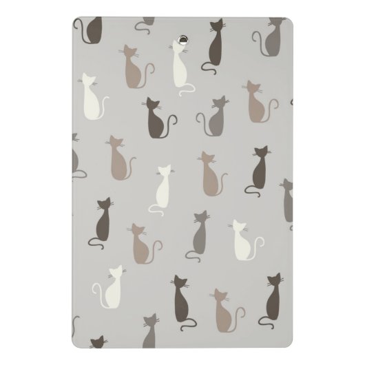 Katzenmuster Mini Klemmbrett (Rückseite)